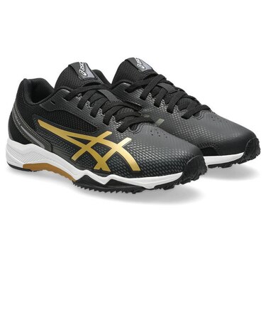 アシックス（ASICS）ジュニアスポーツシューズ スニーカー レーザービーム SL ブラック ゴールド 1154A231.001 スポーツ シューズ トレーニ…