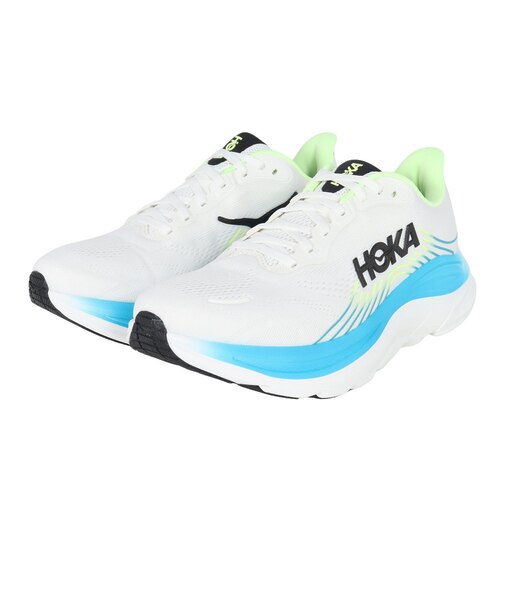 ホカ(HOKA)ランニングシューズ ジョギングシューズ クリフトン 11 ワイド ホワイト ブルー 1177538-FLCK スポーツ シューズ トレーニング