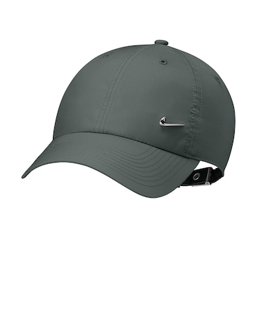 ナイキ（NIKE）キャップ ドライフィット クラブ アンストラクチャード メタル スウッシュ 緑×シルバー S-Lサイズ FB5372-303