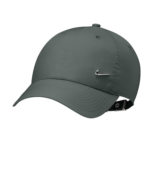 ナイキ（NIKE）キャップ ドライフィット クラブ アンストラクチャード メタル スウッシュ 緑×シルバー S-Lサイズ FB5372-303