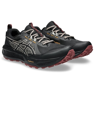 アシックス(ASICS)ランニングシューズ トレランシューズ ゲルソノマ 8 ゴアテックス ブラック レッド 1011B977.005 防水