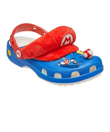 クロックス（crocs）サンダル マリオ クラシック クロッグ レッド ブルー 212134-90H スポーツサンダル カジュアル シューズ