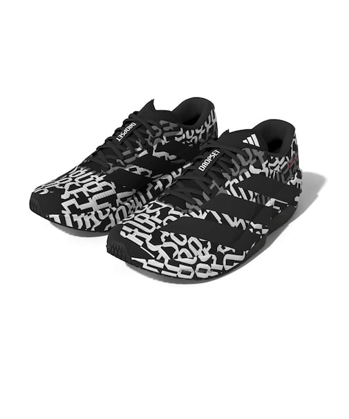アディダス（adidas）ジムシューズ トレーニングシューズ アディゼロ ドロップセット プロ ホワイト ブラック ONZ46-KJ2927 スポーツ シューズ