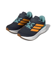 アディダス(adidas)ジュニアスポーツシューズ ベルクロ ベルト付き スニーカー ランファルコン 6 グレー イエロー ORZ09-KI1769 スポーツ…