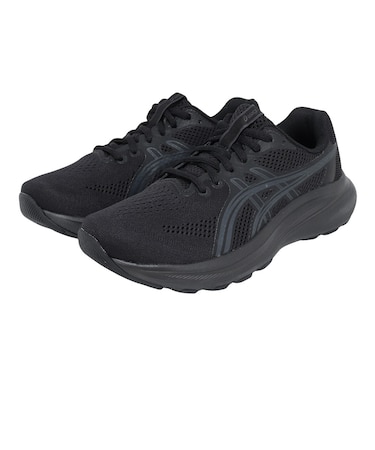 アシックス(ASICS)ランニングシューズ ジョギングシューズ ゲルコンテンド10 ワイド ブラック グレー 1012C014.002 スポーツ シューズ