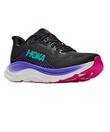 ホカ（HOKA）ランニングシューズ ジョギングシューズ クリフトン 11 ブラック パープル 1176573-BNNN