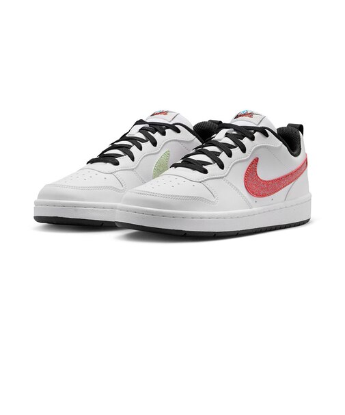 ナイキ（NIKE）ジュニアスニーカー スポーツシューズ コート ボロー ロー ウィン GS ホワイト IR1530-100 スポーツ カジュアル シューズ