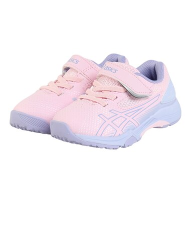 アシックス（ASICS）ジュニアスポーツシューズ ベルクロ ベルト付き スニーカー レーザービーム SL-MG-PS ピンク 1154A233.700 スポー…