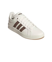 アディダス(adidas)スニーカー スポーツシューズ グランドコートベース 3.0 ホワイト ブラウン OTL61-KK4826 スポーツ カジュアル シュ…