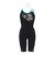 アリーナ（ARENA）フィットネス水着 レディース 水泳 フィットネスワンピース スパッツ 黒×緑 M-3Lサイズ AS6SWF09L BKEM 大きいサイズ