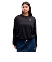 プーマ(PUMA)ESS エレベーテッドメッシュ プルオーバー 長袖 638489 01 BLK