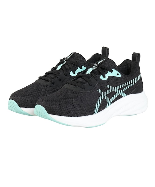 アシックス(ASICS)ジュニア スポーツシューズ スニーカー レーザービーム MQ ブラック ブルー 1154A235.002 スポーツ トレーニングシューズ