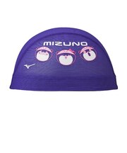 ミズノ(MIZUNO)スイムキャップ 水泳 メッシュキャップ 紫 M-Lサイズ N2JWD50869 かわうそくん スイミングキャップ メッシュ