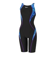 スピード(SPEEDO)競泳水着 レディース 水泳 フレックスシグマニューミニオープンバックニースキン WA承認 青 S-LLサイズ SCW12652F BL
