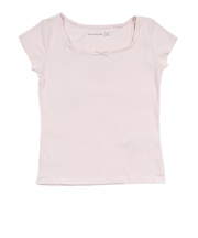 アバクロンビー&フィッチ(Abercrombie & Fitch)ジュニア POINTELLE スクエアネック 半袖Tシャツ 43AG42-AEO