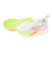 ミズノ(MIZUNO)ランニングシューズ ジョギングシューズ ネオ ゼン 2 ホワイト オレンジ J1GD268671 スポーツ シューズ