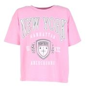 アバクロンビー&フィッチ(Abercrombie & Fitch)ガールズ AFG NEW YORK CREST BOXY Tシャツ 43AJ75-ACI