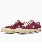 コンバース（CONVERSE）スニーカー タウンシューズ ワンスター エイジド スエード AG バーガンディ 33703201 スポーツ カジュアル シューズ