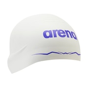 アリーナ(ARENA)スイミングキャップ 水泳 アクアフォースウェーブキャップ ソフトタイプ WA承認 白×紫 M-Lサイズ AS6SSC00UB WHPP