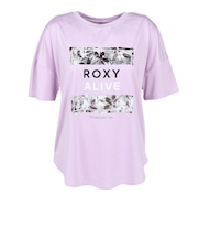 ロキシー(ROXY)水陸両用 フィットネス FEEL FREE バックロング グラフィック半袖Tシャツ RST264532 LAV
