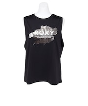 ロキシー(ROXY)水陸両用 フィットネス STAY WITH HOPE 箔プリントロゴタンクトップ RSL264546 BLK