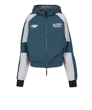 ロキシー(ROXY)フィットネス EARTHY CRISP 配色ダブルジップフーディー パーカー RJK264501 BGR