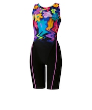 スピード(SPEEDO)フィットネス水着 レディース 水泳 デイジールースンニースキン 紺×紫 S-LLサイズ SFW12662 NL オールインワン