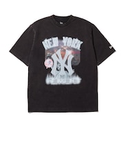 ニューエラ(NEW ERA)ウォッシュドコットン 半袖Tシャツ Flame ニューヨーク・ヤンキース 15129306