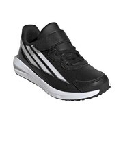 アディダス(adidas)キッズ スポーツシューズ ベルクロ ベルト付き スニーカー ファイト ブラック ホワイト OSA46-KI6777 面 スポーツ ト…