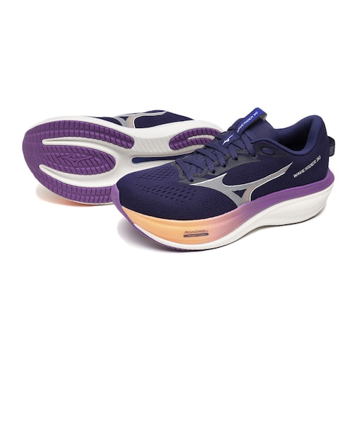 ミズノ(MIZUNO)ランニングシューズ ジョギングシューズ ウエーブライダー 30 SW ネイビー ホワイト J1GW262174 スポーツシューズ