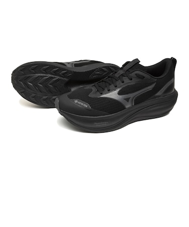 ミズノ(MIZUNO)ランニングシューズ ジョギングシューズ ウエーブライダー ゴアテックス 4 ブラック J1GU263081 スポーツシューズ