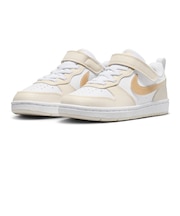 ナイキ(NIKE)ジュニアスニーカー ガールズ スポーツシューズ コート ボロー LOW BBALL PS キナリ IR5463-100 カジュアル スポーツ…