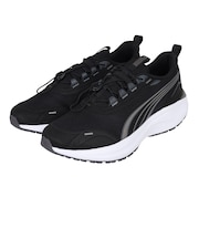 プーマ（PUMA）スニーカー スポーツシューズ ソフトライド ムーブオン フダン AS ワイド ランニングシューズ ブラック 31425601