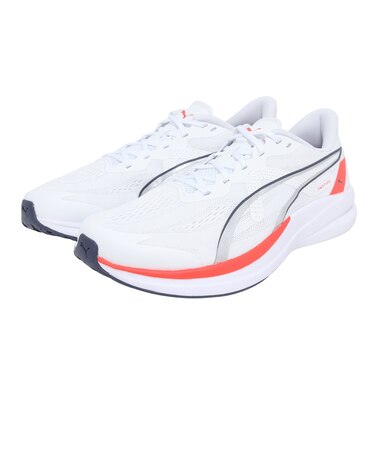 プーマ（PUMA）ランニングシューズ ジョギングシューズ フォージ スピード プロワイド ホワイト レッド 31433002 スポーツ シューズ