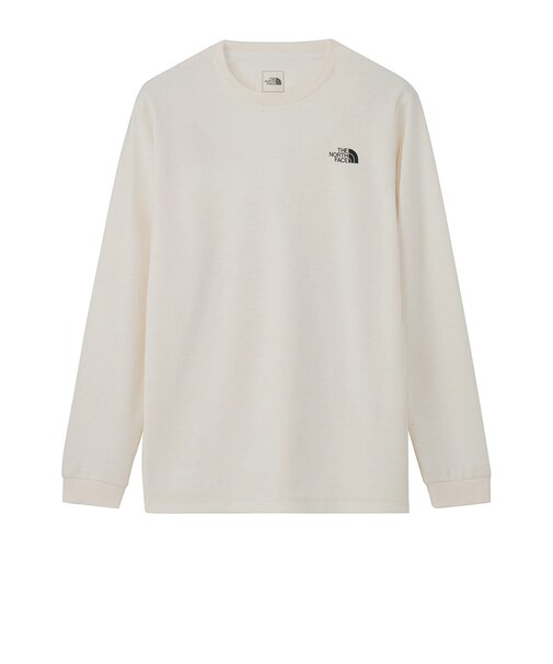 ザ・ノース・フェイス（THE NORTH FACE）ロングスリーブ マウンテニアリングロゴ クルーネック Tシャツ NT82688 OW