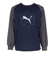 プーマ（PUMA）ジュニア アクティブ スポーツ ポリ 長袖 Tシャツ 529555 06 NVY