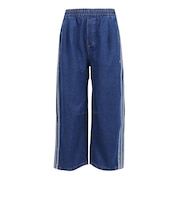 アディダス(adidas)スタジアム オーバーサイズフィット デニム フルレングス オープンヘム トラックパンツ M1919-KV5883
