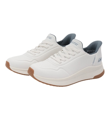 スケッチャーズ(SKECHERS)カジュアルシューズ スリップインズ ボブス スクワッド 4 ダイレクト ステップ ホワイト 118424-WHT スポーツ …