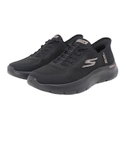 スケッチャーズ（SKECHERS）スニーカー ウォーキングシューズ スリップインズ ゴーウォーク フレックス グランド エントリー ブラック ゴールド 124…