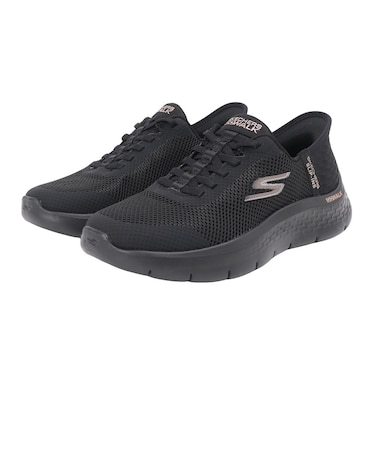 スケッチャーズ(SKECHERS)スニーカー ウォーキングシューズ スリップインズ ゴーウォーク フレックス グランド エントリー ブラック ゴールド 124…