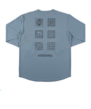 エゴザル(EGOZARU)バスケットボールウェア ポップアイコン バックプリント ロングスリーブTシャツ EZFW26ULS009C119