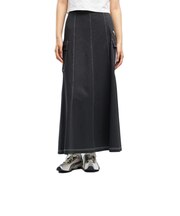 プーマ（PUMA）ESS エレベーテッド デニム ライク ニット スカート 638507 01 BLK