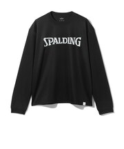 スポルディング(SPALDING)バスケットボールウェア ロングスリーブTシャツ グラフィティ ロゴ SMT26110BK
