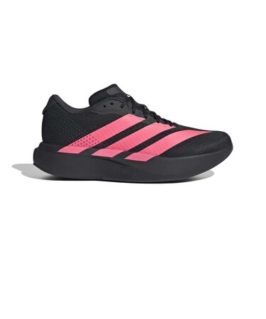 アディダス（adidas）ランニングシューズ スポーツシューズ アディゼロ ペーサー ブラック ピンク ORB66-KZ6841 ジョギングシューズ