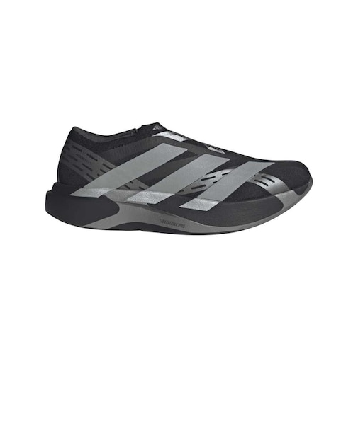 アディダス(adidas)ランニングシューズ アディゼロ EVO SL レースレス ライトストライク プロ ランニング ブラック シルバー OTO52-KI2…