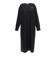 プーマ(PUMA)ESS ELEVATED デニム ロングワンピース 638508 01 BLK