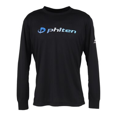ファイテン（PHITEN）バレーボールウェア 長袖ラメグラデ Tシャツ BK/BL 3126JG72400