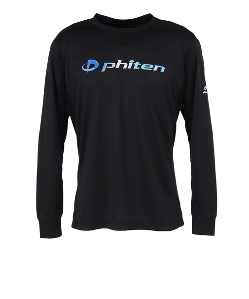 ファイテン（PHITEN）バレーボールウェア 長袖ラメグラデ Tシャツ BK/BL 3126JG72400
