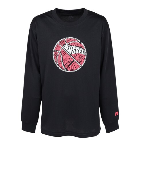 ラッセル（RUSSELL）ジュニア バスケットボールウェア 長袖Tシャツ BALL RBBJ26F001 BLK