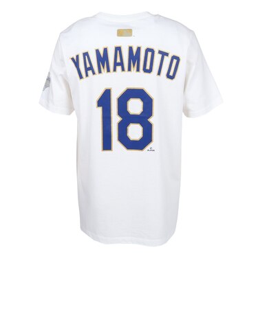 エムエルビー（MLB）野球ウェア ロサンゼルス・ドジャース 山本由伸 ゴールドコレクション 半袖Tシャツ N199-10A-6LD-U5R
